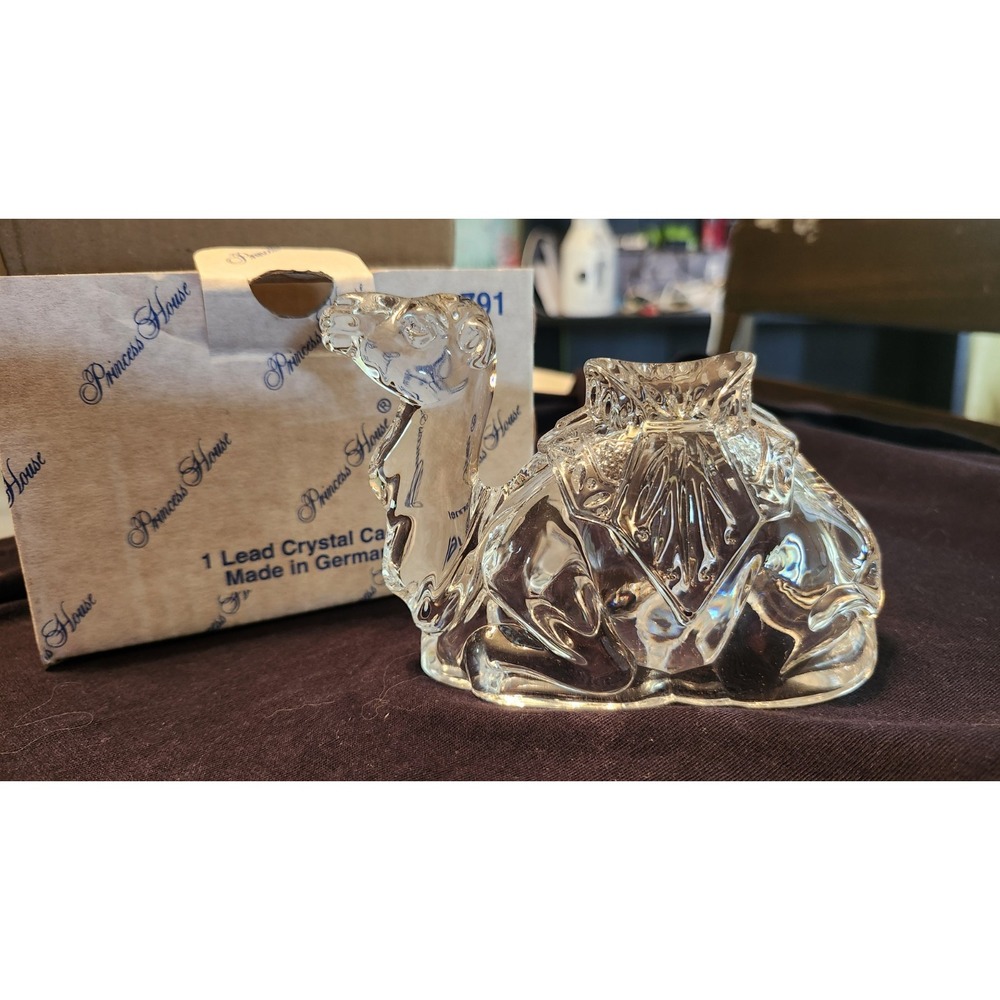 Princess House German  Lead Crystal Camel Nativity Figurine 791